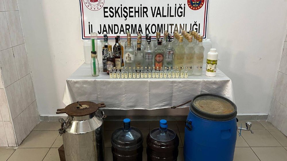 Eskişehir'de kaçak içki operasyonu