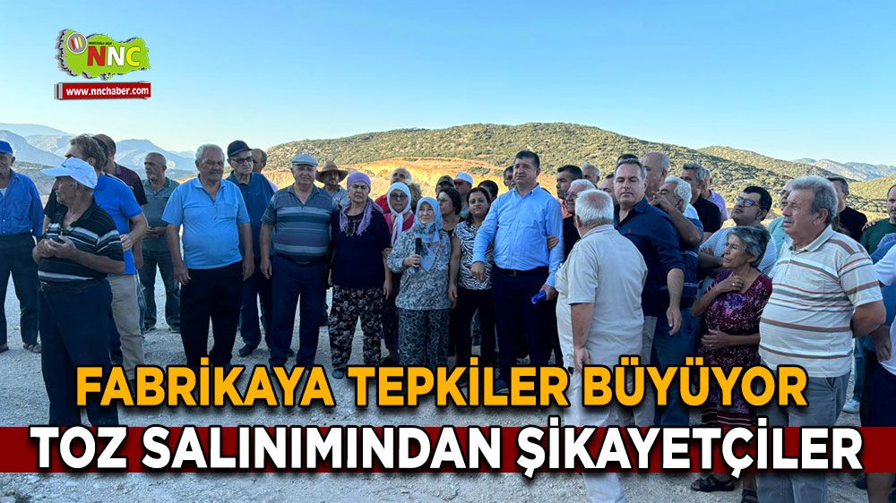 Fabrikaya tepkiler büyüyor, Toz salınımından şikayetçiler