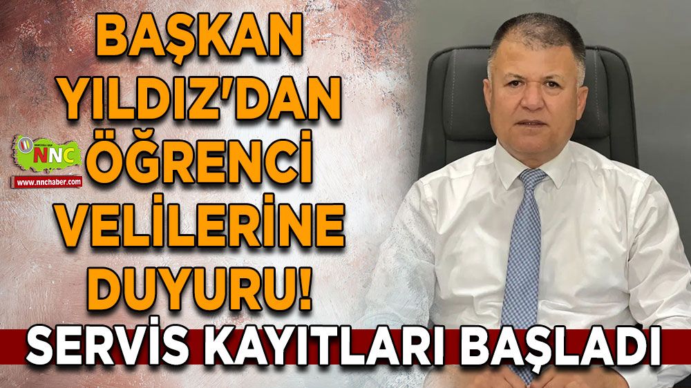 Fatih Yıldız'dan öğrenci velilerine duyuru! Servis kayıtları başladı