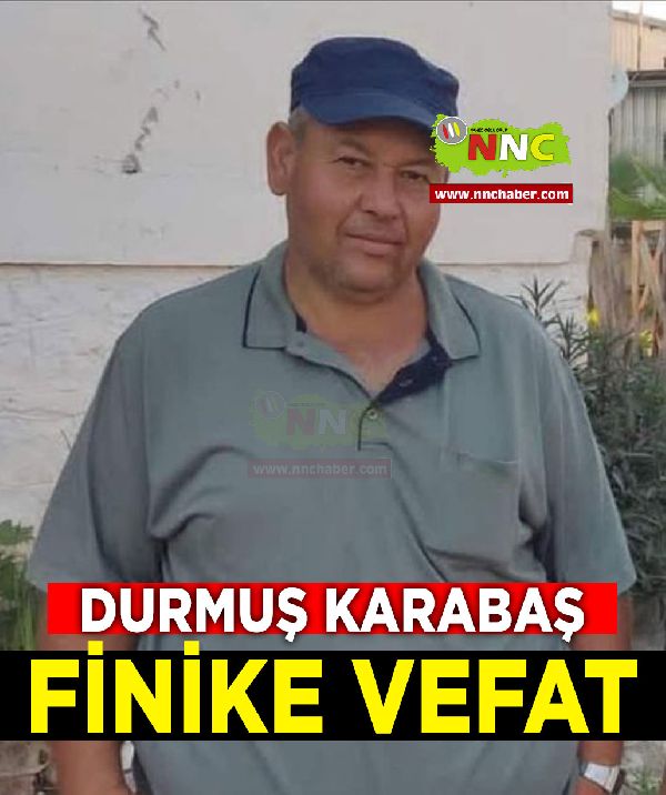 Finike Vefat Durmuş Karabaş