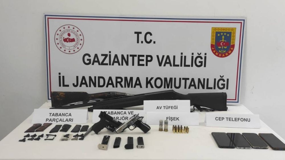  Gaziantep'te jandarma ekiplerinden silah operasyonu