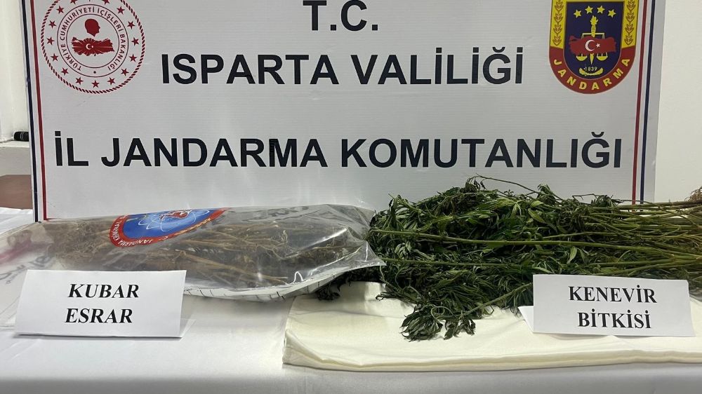 Isparta'da uyuşturucu operasyonunda bir kişi tutuklandı