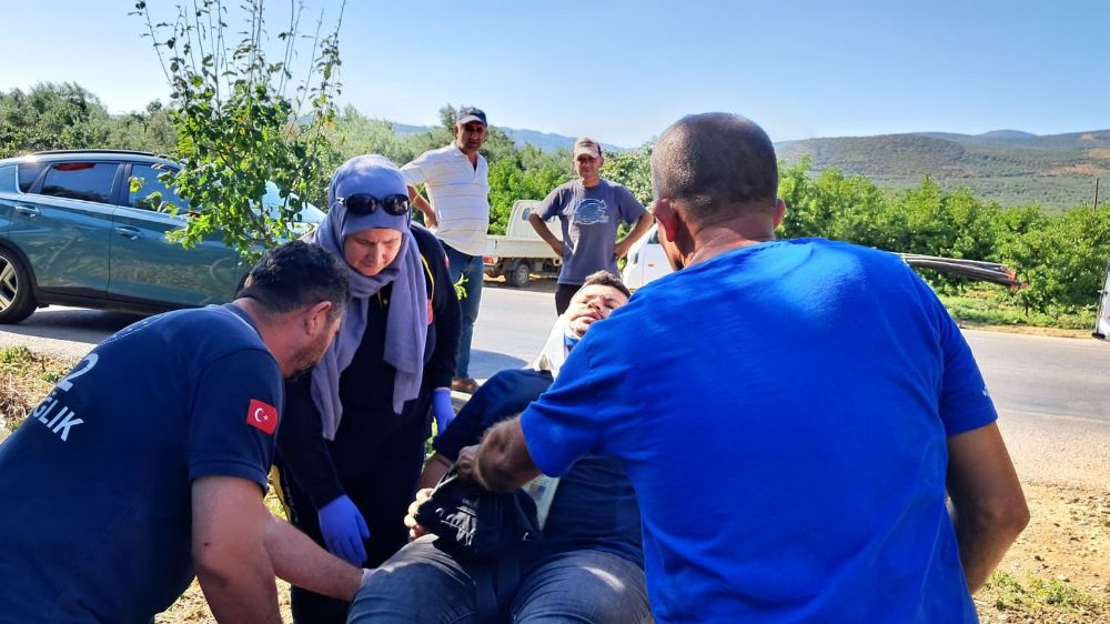 İznik'te kaza, 2 kişi yaralandı 