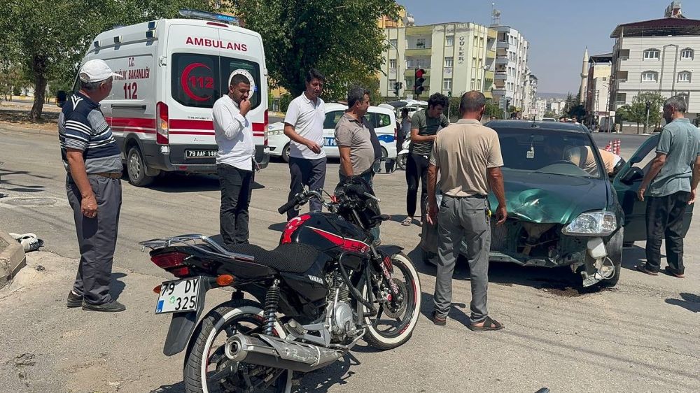 Kilis’te trafik kazası 2 kişi yaralandı