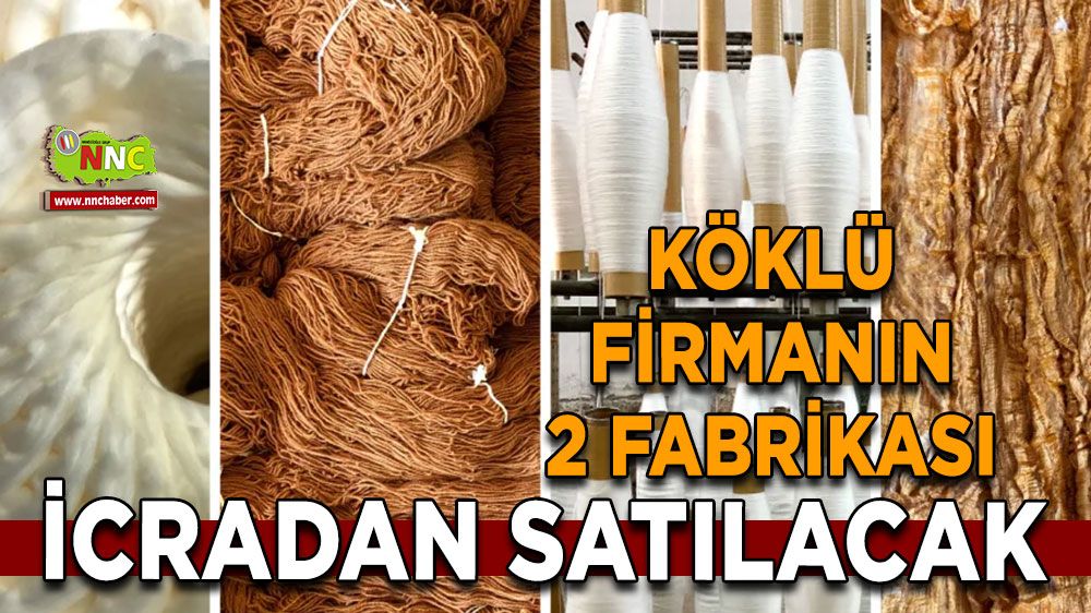 Köklü firmanın 2 fabrikası icradan satılacak