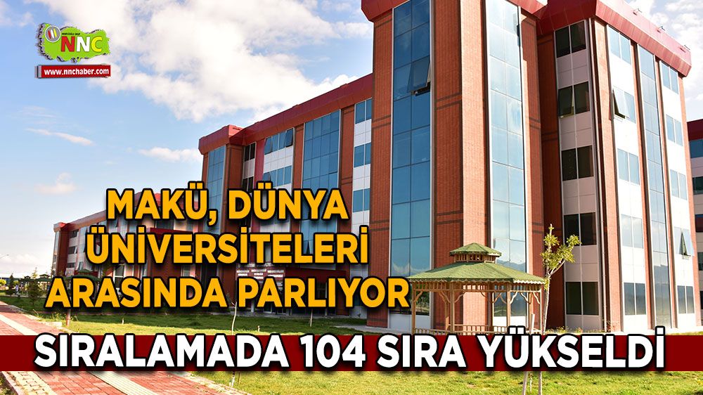 MAKÜ, dünya üniversiteleri arasında parladı! Sıralamada yükselerek, başarı elde ediyor