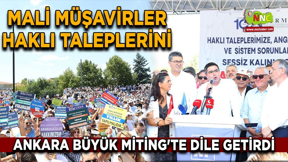 Mali Müşavirler haklı taleplerini Ankara Büyük Miting’te dile getirdi