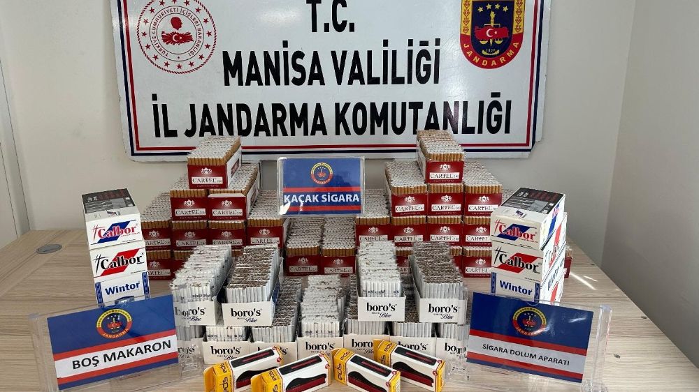 Manisa’da kaçak sigara operasyonu: 11 bin sarma sigara ele geçirdi