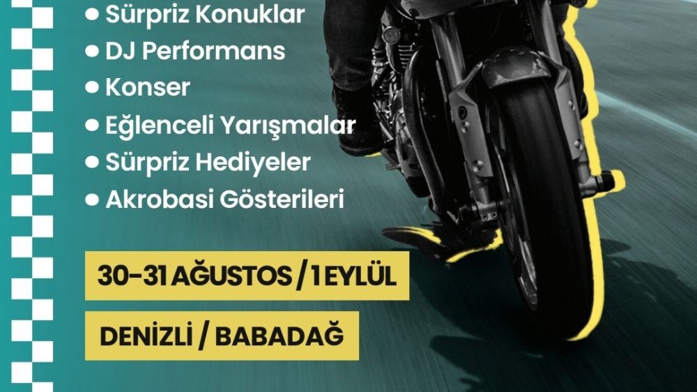  Motosiklet tutkunları Babadağ’da bir araya geliyor