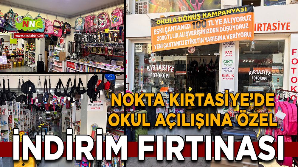 Nokta Kırtasiye'de okul açılışına özel indirim fırtınası