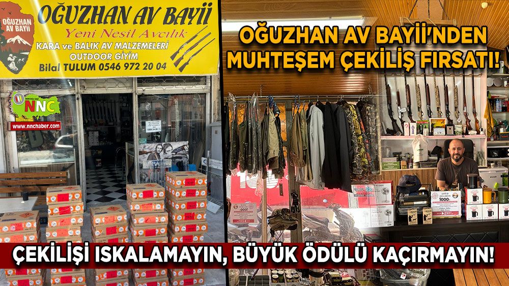 Oğuzhan Av Bayii'nden muhteşem çekiliş fırsatı! Çekilişi ıskalamayın, büyük ödülü kaçırmayın!