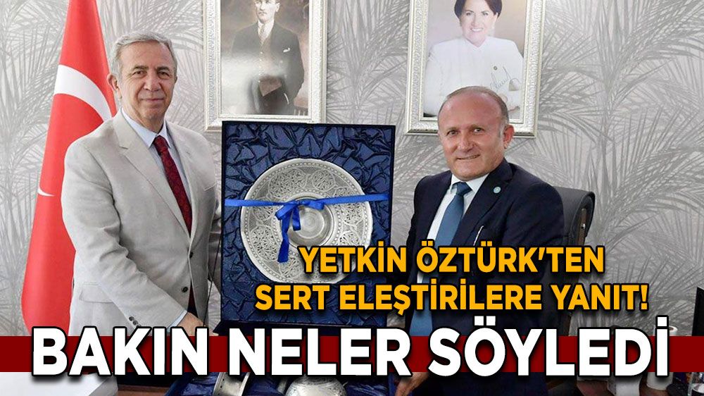 Öztürk, eleştirilere sert yanıt verdi, bakın neler söyledi