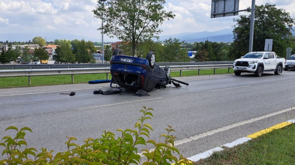 Sakarya'da trafik kazası 1 kişi yaralandı