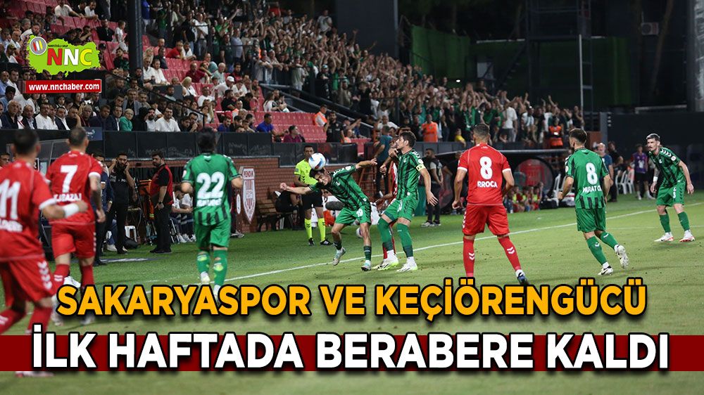 Sakaryaspor evinde puan kaybetti, Keçiörengücü ile berabere kaldı