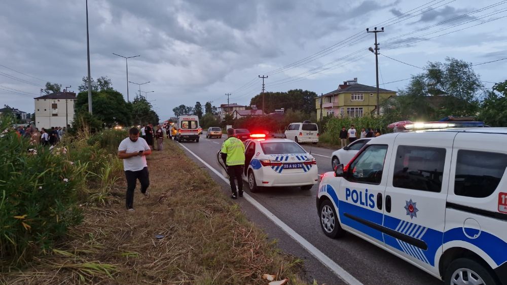 Samsun’da bisikletli sürücü kazada hayatını kaybetti