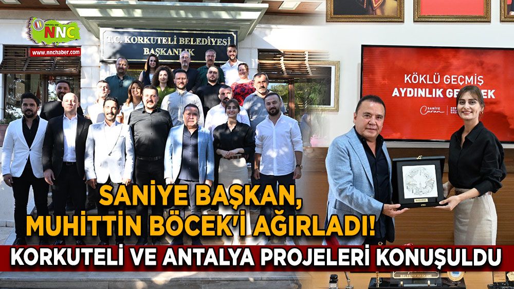 Saniye Başkan, Muhittin Böcek'i ağırladı! Korkuteli ve Antalya projeleri konuşuldu