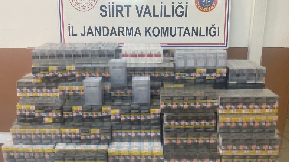 Siirt'te kaçak sigara operasyonu