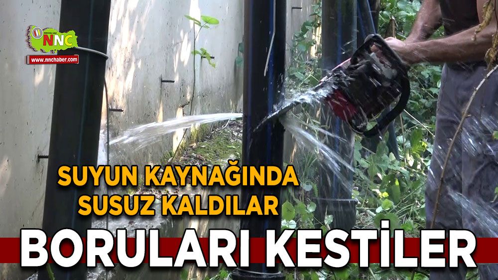 Suyun kaynağında susuz kaldılar, Köylüler su için sokağa döküldü