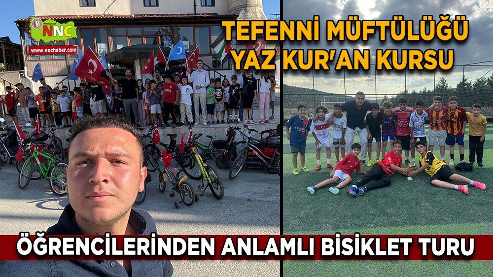 Tefenni Müftülüğü Yaz Kur'an kursu öğrencilerinden anlamlı bir etkinlik