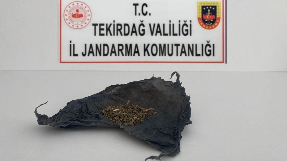 Tekirdağ'da jandarmadan uyuşturucu operasyonu