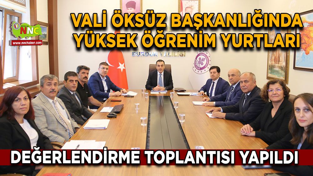 Vali Öksüz başkanlığında Yüksek Öğrenim Yurtları değerlendirme toplantısı yapıldı