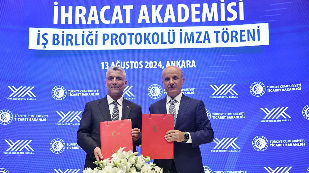 YÖK ve Ticaret Bakanlığı arasında İhracat Akademisi İşbirliği Protokolü imza töreni yapıldı