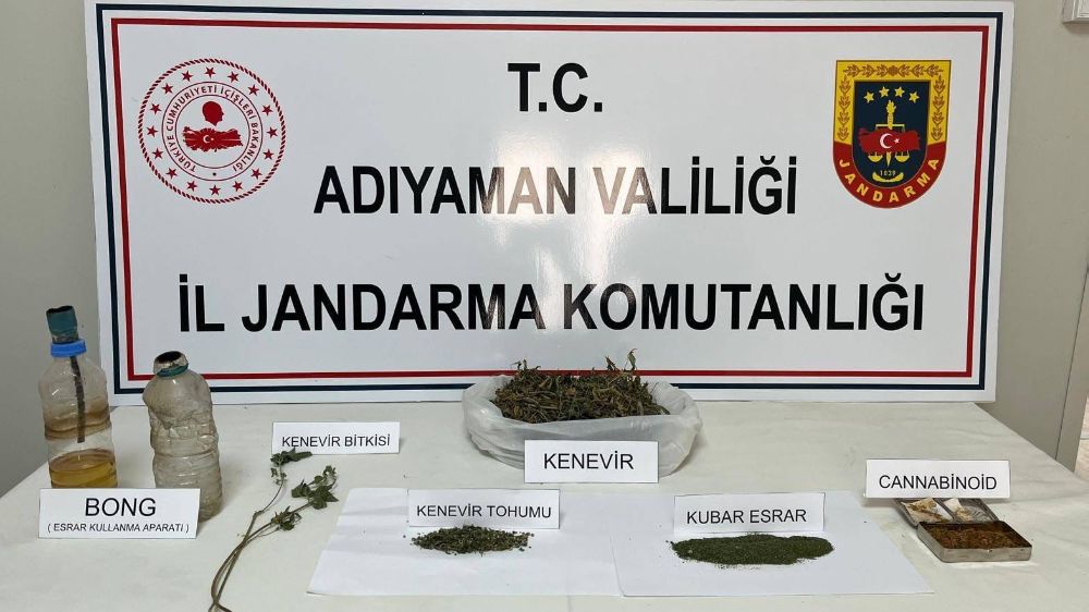 Adıyaman'da uyuşturucu operasyonu 