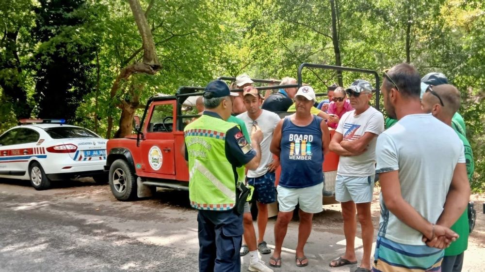  Alanya'da safari araçlarına ceza