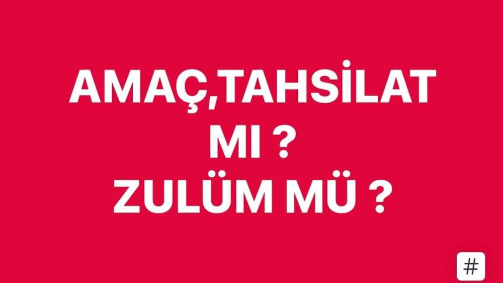 Amaç Tahsilat mı Zulümmü ? Savcı Sayan  paylaşımı