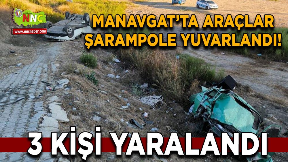 Antalya'da trafik kazası! 3 kişi yaralandı