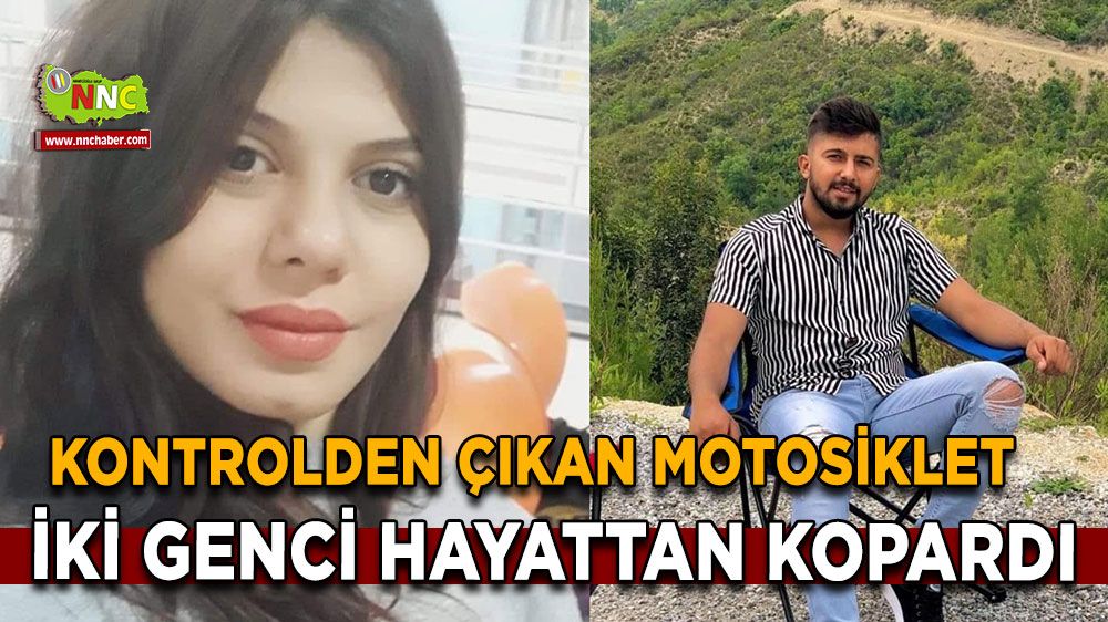 Antalya'da trafik kazası! Kontrolden çıkan motosiklet iki genci hayattan kopardı