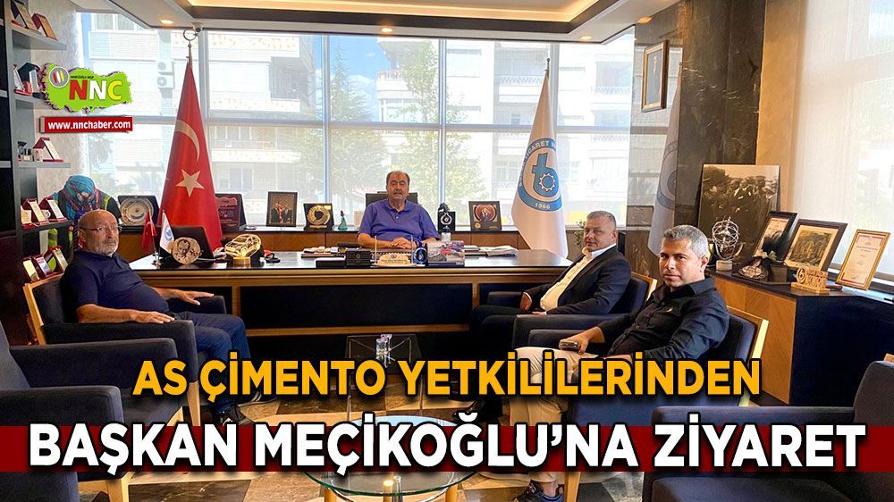 As Çimento yetkililerinden Başkan Meçikoğlu'na ziyaret