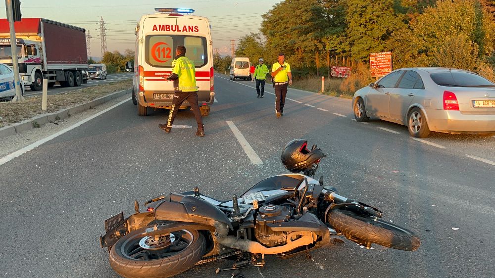 Bolu'da trafik kazası 1 kişi yaralandı