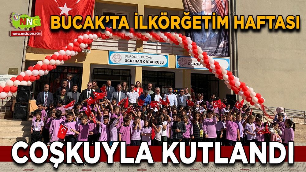 Bucak'ta ilköğretim haftası coşkuyla kutlandı