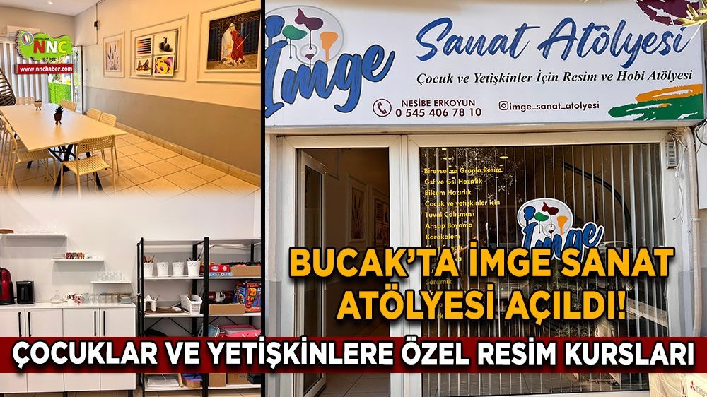 Bucak'ta İmge Sanat Atölyesi açıldı! Çocuklar ve Yetişkinlere özel resim kursları