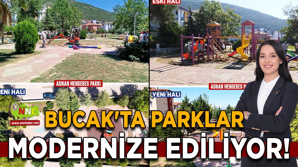 Bucak'ta parklar modernize ediliyor!