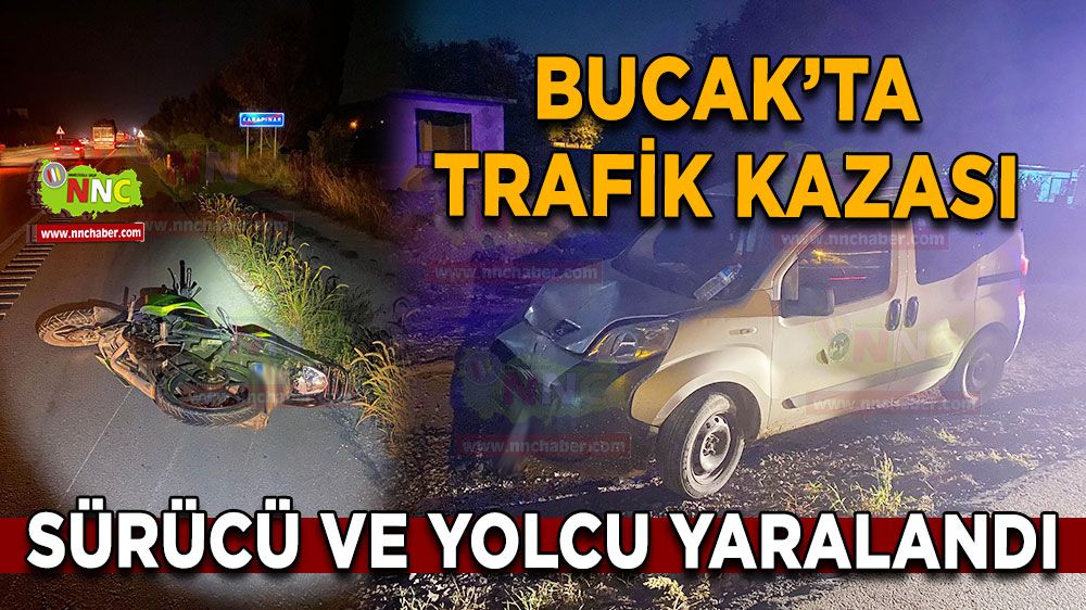 Burdur Antalya karayolunda trafik kazası! 2 kişi yaralandı