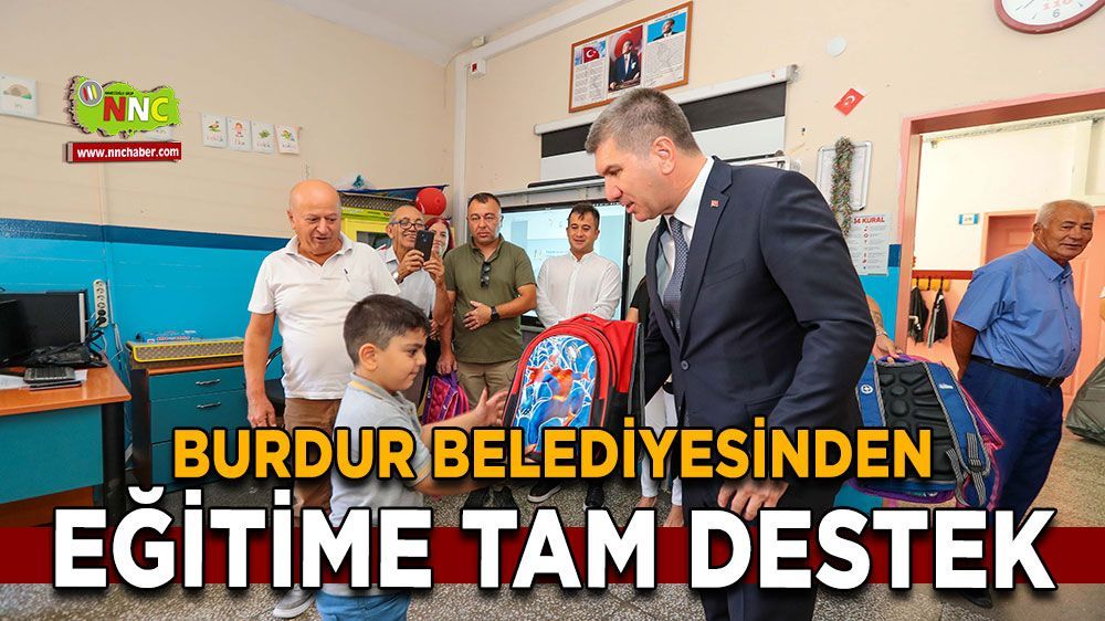 Burdur Belediyesi’nden eğitime tam destek 1200 adet kırtasiye seti dağıtıldı