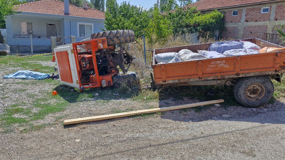 Çorum'da traktör sürerken kalp krizi geçiren sürücüden üzen haber