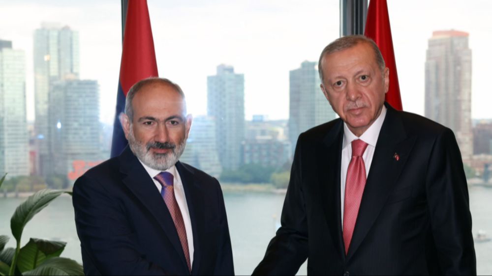 Cumhurbaşkanı Erdoğan New York'ta Türkevi’nde  Nikol Paşinyan'ı kabul etti.