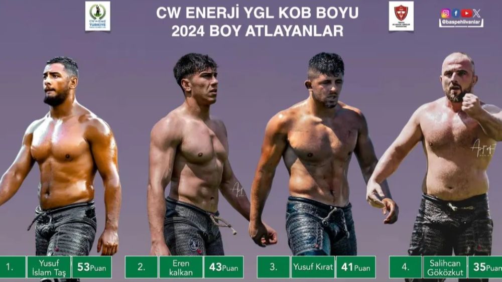 CW Enerji Yağlı Güreş Ligi Küçük Orta boydan Büyük Orta Boy'a atlayan pehlivanlarımız