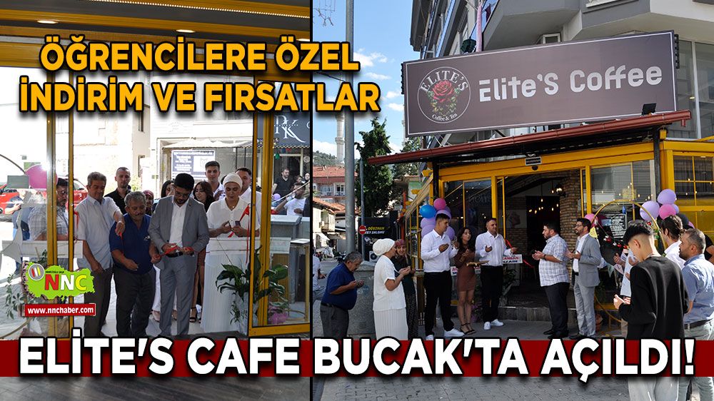 Elite's Cafe Bucak'ta açıldı! Öğrencilere özel indirim ve fırsatlar