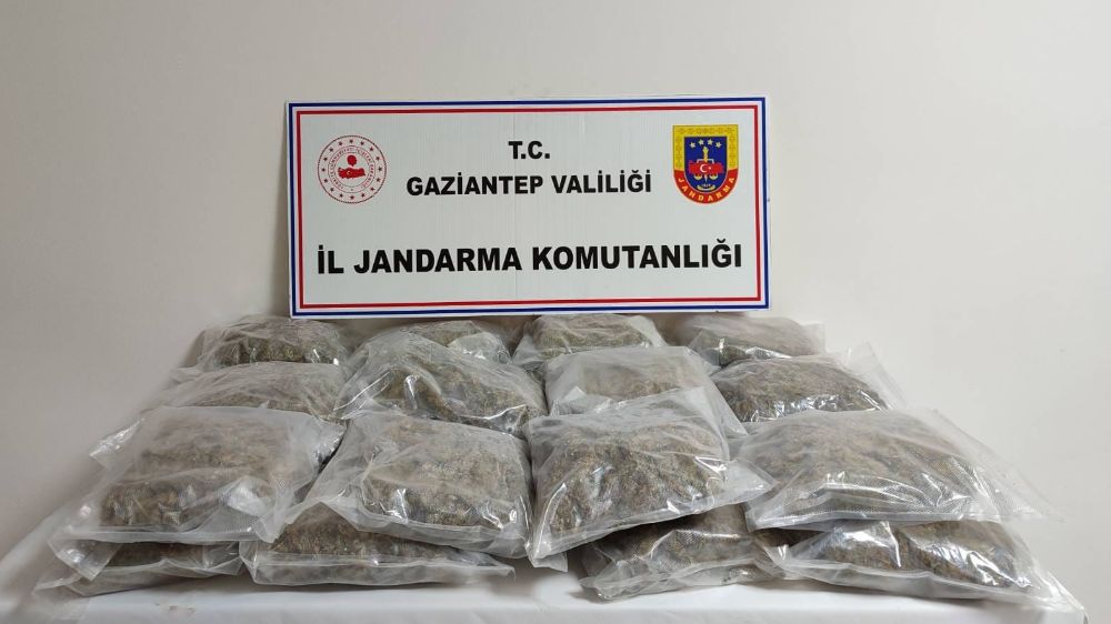 Gaziantep'te jandarmadan uyuşturucu operasyonu