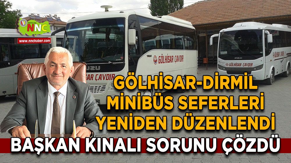 Gölhisar-Dirmil Minibüs Seferleri Yeniden Düzenlendi – Yeni Saatler ve Detaylar