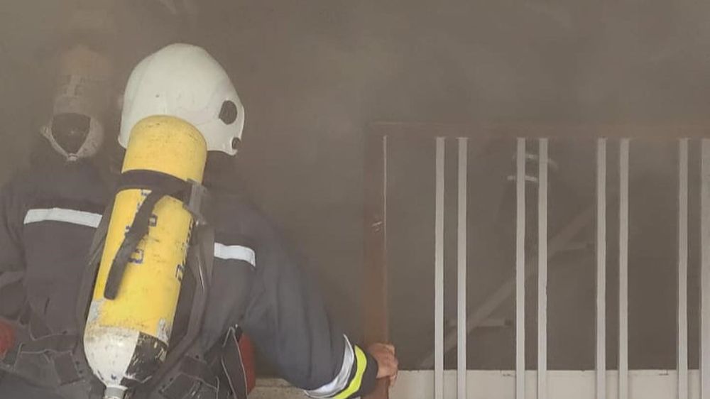 Hatay'da devlet okulunun çatı katında yangın 