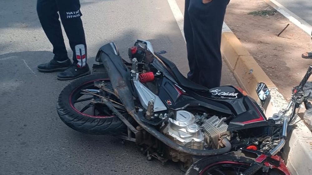 Hatay'da kaza otomobille motosiklet çarpıştı 1 yaralı