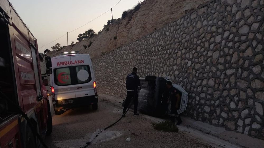 Hatay'da trafik kazası 2 kişi yaralandı