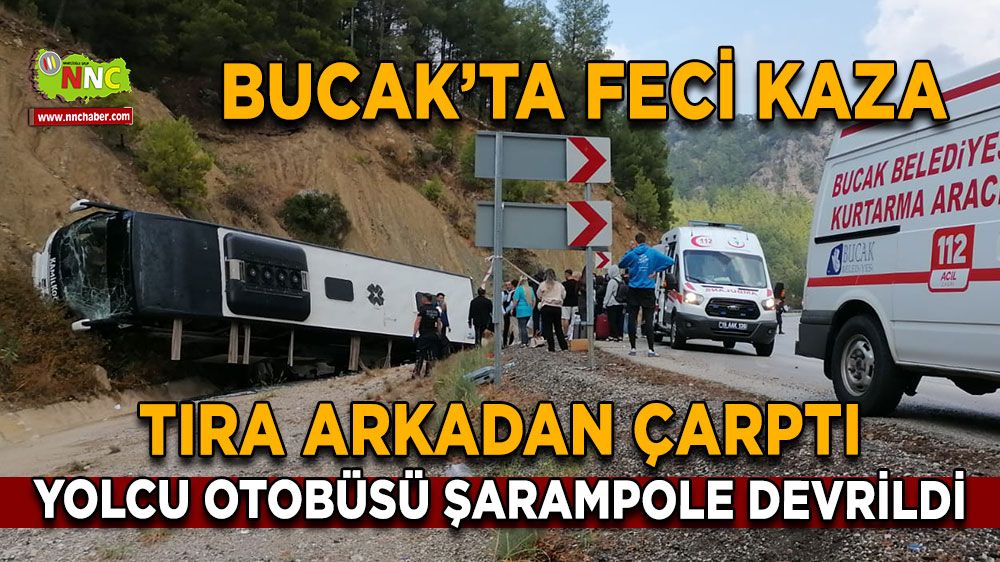 Isparta Antalya yolunda yolcu otobüsü devrildi! 8 yaralı var