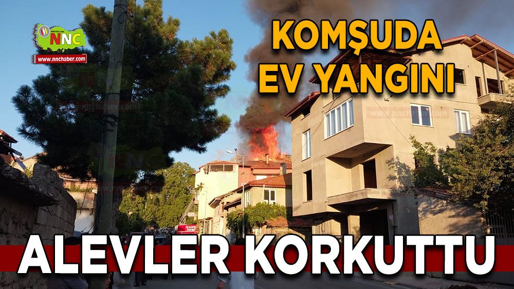 Isparta'da ev yangını! Alevler korkuttu