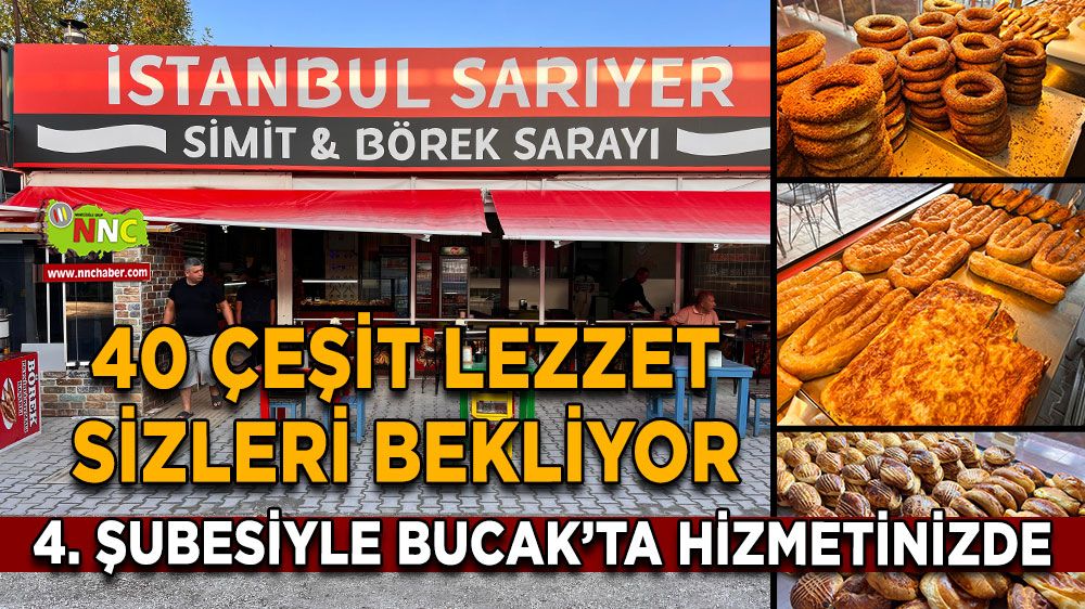 İstanbul Sarıyer Simit ve Börek Sarayı 4'üncü şubesiyle hizmetinizde! 40 çeşit lezzet sizleri bekliyor